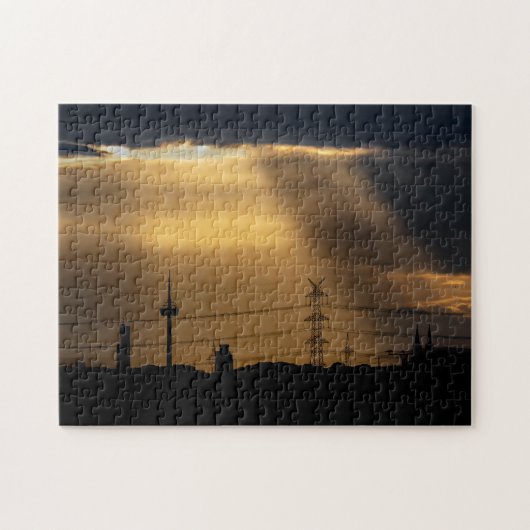 Köln Skyline Puzzle ジグソーパズル (横)