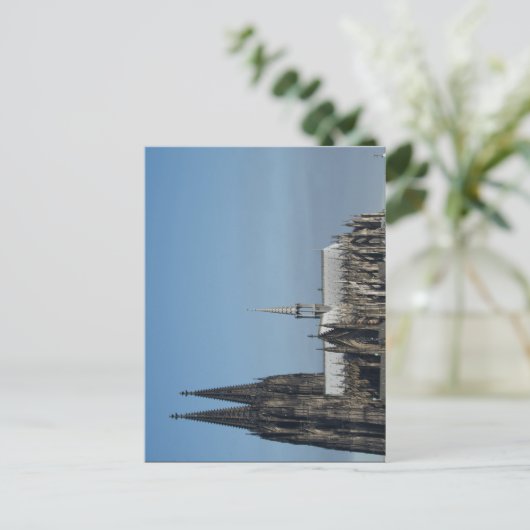 Kölner Dom in der Seitenansicht im Morgenlicht ポストカード (スタンド正面)