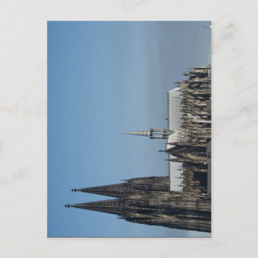 Kölner Dom in der Seitenansicht im Morgenlicht ポストカード (正面)