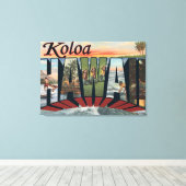 Koloa, HawaiiLarge Letter ScenesKoloa, HI キャンバスプリント (インサイチュ (ウッドフロア))