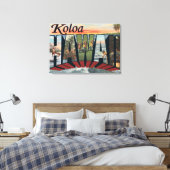 Koloa, HawaiiLarge Letter ScenesKoloa, HI キャンバスプリント (インサイチュ (寝室))