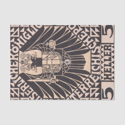 Koloman Moserによる切手デザイン 薄葉紙 (正面)