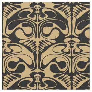Koloman Moser著ヴィンテージアールヌーボー"ダンサー" ファブリック