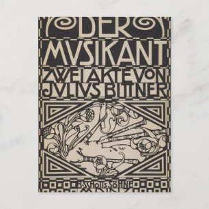 Koloman Moser – オペラのスコアのエンベロープ ポストカード