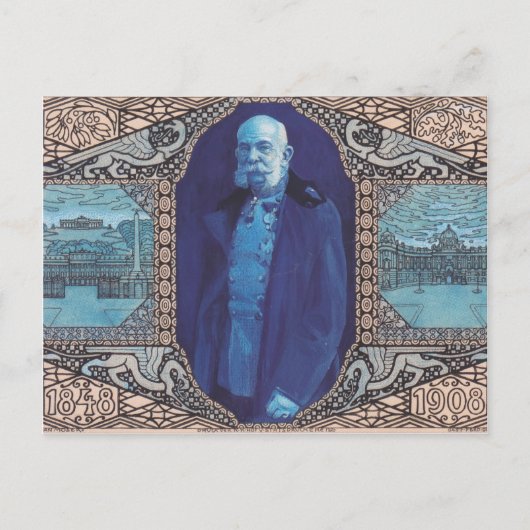 Koloman Moser – 記念日カードのデザイン ポストカード (正面)