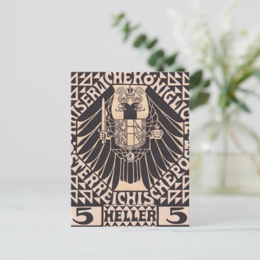 Koloman Moser – 郵便郵便のための切手デザイン ポストカード (スタンド正面)