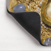 Koltの円形浮彫り、金ゴールドは真珠と置きました マウスパッド (コーナー)