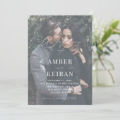 Koly There Shades – フォト結婚式招待状 招待状 (スタンド正面)