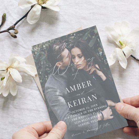 Koly There Shades – フォト結婚式招待状 招待状