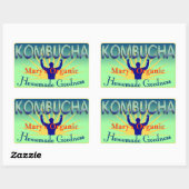 Kombucha Label カスタマイズ Your Own 長方形シール (シート)