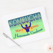 Kombucha Label カスタマイズ Your Own 長方形シール (封筒)