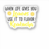 KombuchaLemons-Vinylステッカー シール (正面)