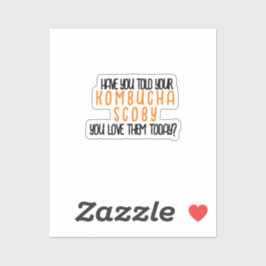KombuchaScobyLove-Vinylシール シール