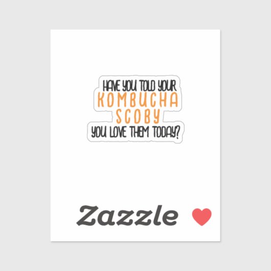 KombuchaScobyLove-Vinylシール シール (シート)