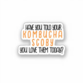 KombuchaScobyLove-Vinylシール シール (正面)