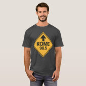 KOME 98.5 FM ロードサイン レトロTシャツ - イエローダイヤモンド Tシャツ (正面フル)