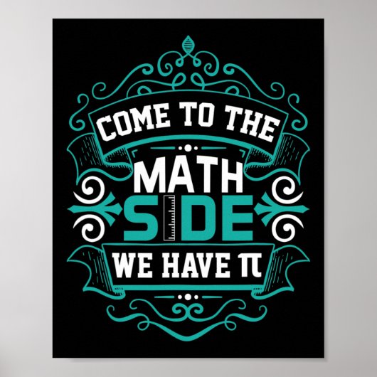 Komm Zum Math Side Wir Haben Pi - Pi Day ポスター (正面)