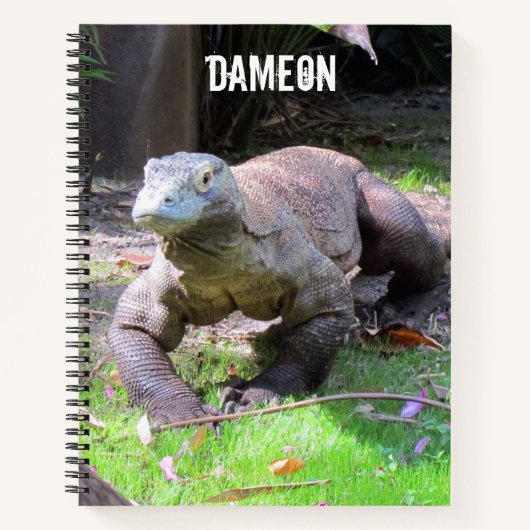 Komodo Dragon パーソナライズされた Notebook - 2枚の写真 ノートブック (正面)