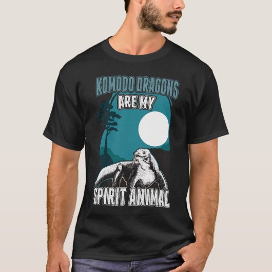 Komodo Dragon are my spirit animals Komodowaran Tシャツ (正面)
