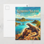 Komodo National Park Indonesia ポストカード (正面/裏面)