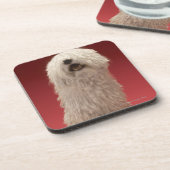 Komondorかわいい犬 コースター (左側)