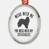 komondorのデザイン メタルオーナメント (左)