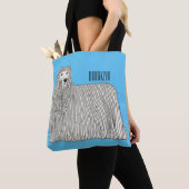 Komondor dog cartoon illustration トートバッグ (クローズアップ)