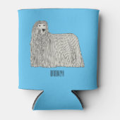 Komondor dog cartoon illustration  缶クーラー (正面)