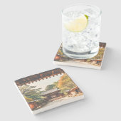 Komorebi - The Sun-Drenched Temple ストーンコースター (横)