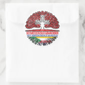 Komoren Komorisch Schweizer Schweiz Baum Wurzel ラウンドシール (バッグ)