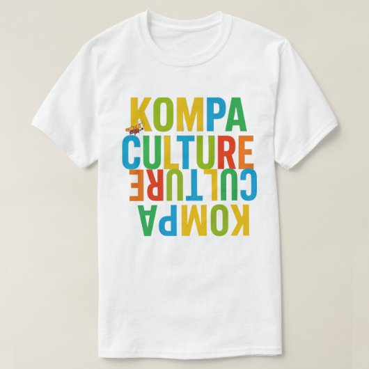 Kompa Culture Color Flip – ハイチの音楽と文化 Tシャツ (デザイン正面)