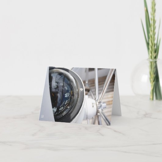 Kompas dat de richting geeft aan een avontuur.  サンキューカード (正面)