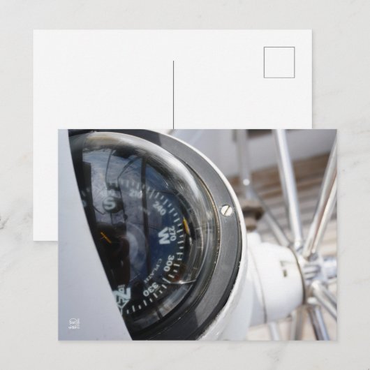 Kompas dat de richting geeft aan een avontuur. ポストカード (正面/裏面)