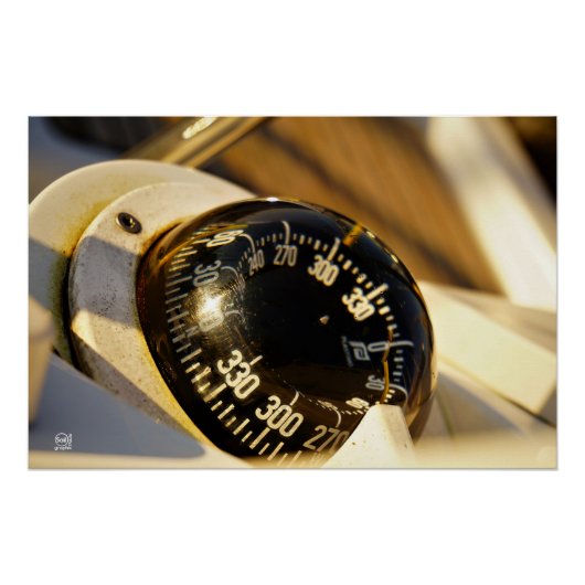 Kompas helpt navigeren en koer behouden. ポスター (正面)