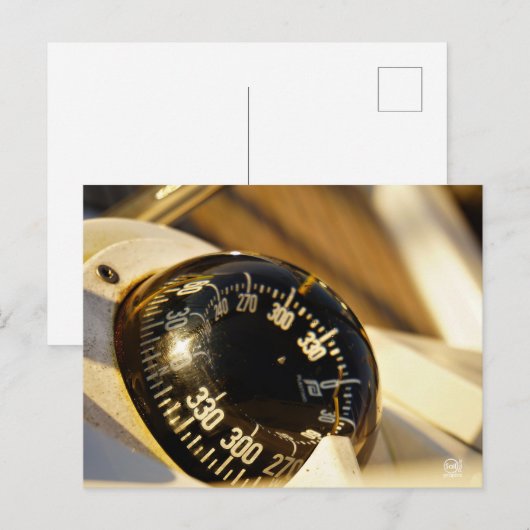 Kompas helpt navigeren en koer behouden. ポストカード (正面/裏面)