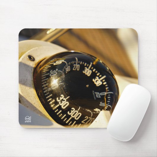 Kompas helpt navigeren en koer behouden. マウスパッド (マウス)