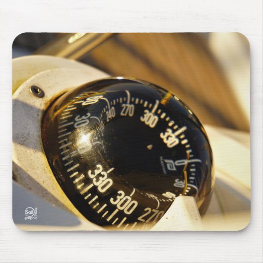 Kompas helpt navigeren en koer behouden.  マウスパッド (正面)