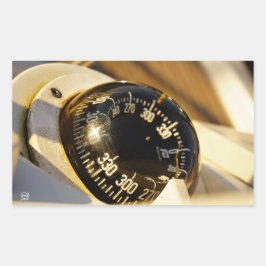 Kompas helpt navigeren en koer behouden. 長方形シール