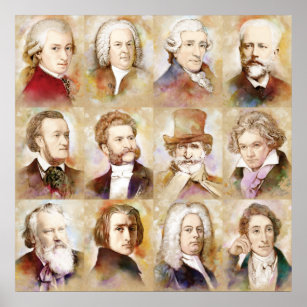 Komponisten – モーツァルト、バッハ、ベートーヴェンとミール！ ポスター