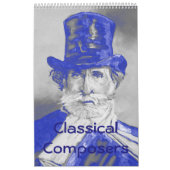 Komponisten Kalender - Symphony in Blue & Grey カレンダー (カバー)
