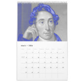 Komponisten Kalender - Symphony in Blue & Grey カレンダー (3月 2026)