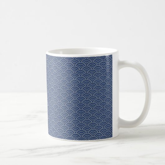 KON - Traditional Japanese design Mug　紺色-こんいろ-マグカッ コーヒーマグカップ (右)