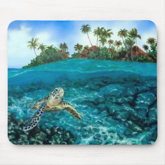 Konaの村のカメ マウスパッド (正面)
