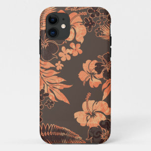 KonaはハイビスカスのiPhoneを5つのケース時間を計ります iPhone 11 ケース