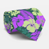 Kona湾のハワイのハイビスカスのアロハワイシャツのプリント ネクタイ (ロール)