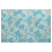 Kona湾のハワイアンのハイビスカス ファブリック (ファットクウォーター)