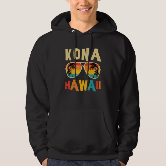 Kona Hawaii  Hawaiian Summer  Girls Boys Family パーカ (正面)