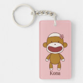 Kona the Sock Monkey Acrylic Keychain キーホルダー (正面)
