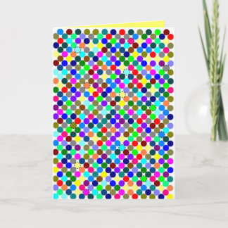 Konfetti zum ausschneiden カード