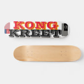 KONG KREET 公式 7 3/4インチ スケートボードデッキ (横)
